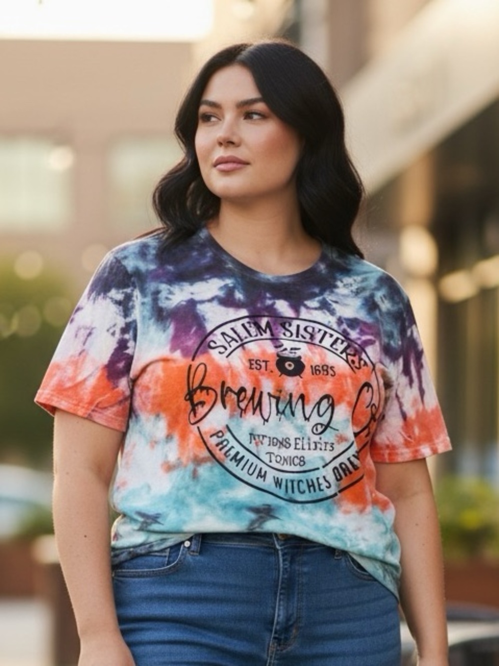 🫶🏻 Salem Sisters Brewing Company Tie-Dyed T-Shirt